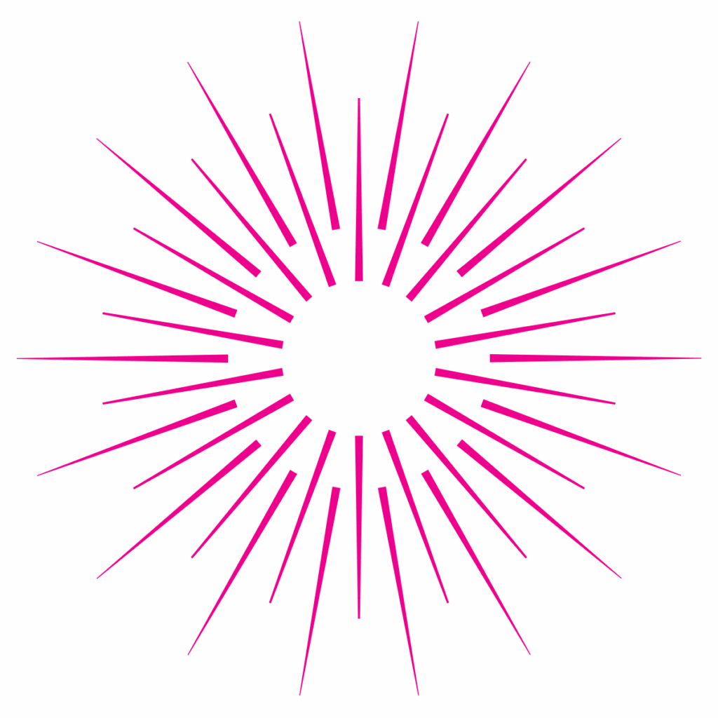 starburst cartoon hot pink